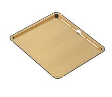 BURNS & FERALL ZOMODO PVD DRAINER TRAY - BLACK PEARL ,EUREKA GOLD & RIO BRONZE