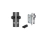 Iver Cambridge Door Knob Chamfered  Latch Pair, Passage Kit, Privacy Kit , Entrance Kit with High Security Lock - Matt Black
