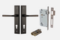 Iver Annecy Door Lever 10744 Stepped Backplate  Signature Brass - Passage ,Privacy & Entrance
