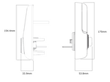YALE ASSURE KEYED SMART-READY LOCK WITH PULL HANDLE SET SATIN NICKEL & MATT BLACK