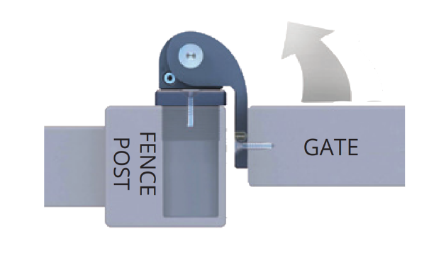 D&D Technologies DD TECH SURECLOSE CENTRE & FLUSH ALUMINIUM MNT NON-SELF CLOSING HINGE