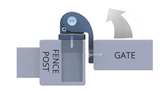 D&D Technologies DD TECH SURECLOSE CENTRE & FLUSH ALUMINIUM MNT NON-SELF CLOSING HINGE