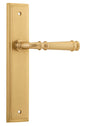 Iver Verona Door Lever Stepped Latch Pair, Passage Kit, Privacy Kit , Entrance Kit with High Security Lock -Brushed Brass