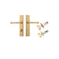 Iver Verona Door Lever Stepped Latch Pair, Passage Kit, Privacy Kit , Entrance Kit with High Security Lock -Brushed Brass