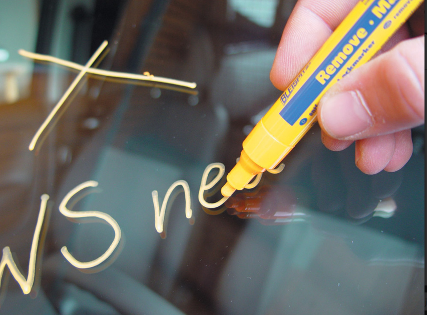 Trucut Heavy Duty Bleispitz Removable Paint Marker Yellow Pack 10