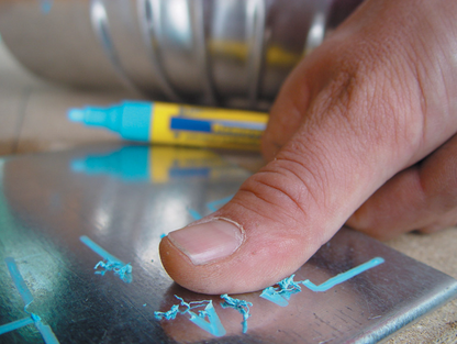 Trucut Heavy Duty Bleispitz Removable Paint Marker Yellow Pack 10