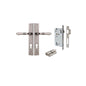 Iver Sarlat  Door Lever Rectangular Latch Pair, Passage Kit, Privacy Kit , Entrance Kit with High Security Lock - Distressed Nickel