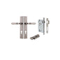 Iver Sarlat  Door Lever Rectangular Latch Pair, Passage Kit, Privacy Kit , Entrance Kit with High Security Lock - Distressed Nickel