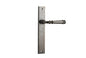 Iver Verona Door Lever Rectangular Latch Pair, Passage Kit, Privacy Kit , Entrance Kit with High Security Lock - Distressed Nickel