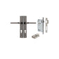 Iver Annecy Door Lever Rectangular Latch Pair, Passage Kit, Privacy Kit , Entrance Kit with High Security Lock -Distressed Nickel