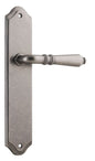 Iver Sarlat  Door Lever Oval Latch Pair, Passage Kit, Privacy Kit , Entrance Kit with High Security Lock - Distressed Nickel