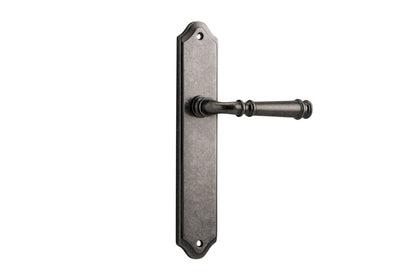 Iver Verona Door Lever Shouldered Latch Pair, Passage Kit, Privacy Kit , Entrance Kit with High Security Lock- Distressed Nickel