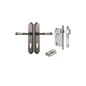 Iver Verona Door Lever Shouldered Latch Pair, Passage Kit, Privacy Kit , Entrance Kit with High Security Lock- Distressed Nickel