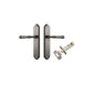 Iver Verona Door Lever Shouldered Latch Pair, Passage Kit, Privacy Kit , Entrance Kit with High Security Lock- Distressed Nickel