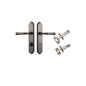 Iver Verona Door Lever Shouldered Latch Pair, Passage Kit, Privacy Kit , Entrance Kit with High Security Lock- Distressed Nickel