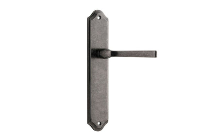 Iver Annecy Door Lever Shouldered Latch Pair, Passage Kit, Privacy Kit , Entrance Kit with High Security Lock -Distressed Nickel