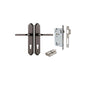 Iver Annecy Door Lever Shouldered Latch Pair, Passage Kit, Privacy Kit , Entrance Kit with High Security Lock -Distressed Nickel