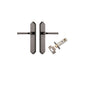 Iver Annecy Door Lever Shouldered Latch Pair, Passage Kit, Privacy Kit , Entrance Kit with High Security Lock -Distressed Nickel