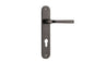Iver Annecy Door Lever Oval Latch Pair, Passage Kit, Privacy Kit , Entrance Kit with High Security Lock - Distressed Nickel