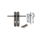 Iver Annecy Door Lever Oval Latch Pair, Passage Kit, Privacy Kit , Entrance Kit with High Security Lock - Distressed Nickel