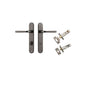 Iver Annecy Door Lever Oval Latch Pair, Passage Kit, Privacy Kit , Entrance Kit with High Security Lock - Distressed Nickel