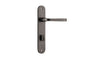 Iver Annecy Door Lever Oval Latch Pair, Passage Kit, Privacy Kit , Entrance Kit with High Security Lock - Distressed Nickel