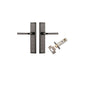 Iver Annecy Door Lever Shouldered Latch Pair, Passage Kit, Privacy Kit , Entrance Kit with High Security Lock -Distressed Nickel