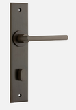 Iver Baltimore Door Lever 10782 Chamfered Backplate Signature Brass - Passage ,Privacy & Entrance