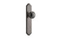 Iver Paddington  Door Knob Shouldered Latch Pair, Passage Kit, Privacy Kit , Entrance Kit with High Security Lock - Distressed Nickel