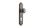 Iver Paddington  Door Knob Shouldered Latch Pair, Passage Kit, Privacy Kit , Entrance Kit with High Security Lock - Distressed Nickel