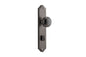 Iver Paddington  Door Knob Shouldered Latch Pair, Passage Kit, Privacy Kit , Entrance Kit with High Security Lock - Distressed Nickel