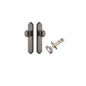 Iver Cambridge Door Knob Shouldered Latch Pair, Passage Kit, Privacy Kit , Entrance Kit with High Security Lock -Distressed Nickel