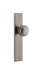 Iver Paddington  Door Knob Chamfered Latch Pair, Passage Kit, Privacy Kit , Entrance Kit with High Security Lock - Distressed Nickel