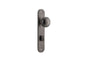 Iver Paddington  Door Knob Oval Latch Pair, Passage Kit, Privacy Kit , Entrance Kit with High Security Lock - Distressed Nickel