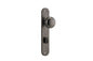 Iver Cambridge Door Knob Oval Concealed Fix Pair, Passage Kit, Privacy Kit , Entrance Kit with High Security Lock - Distressed Nickel