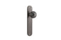 Iver Guildford Door Knob Oval Latch Pair, Passage Kit, Privacy Kit , Entrance Kit with High Security Lock - Distressed Nickel