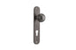 Iver Guildford Door Knob Oval Latch Pair, Passage Kit, Privacy Kit , Entrance Kit with High Security Lock - Distressed Nickel