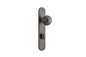 Iver Guildford Door Knob Oval Latch Pair, Passage Kit, Privacy Kit , Entrance Kit with High Security Lock - Distressed Nickel