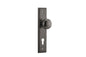Iver Cambridge Door Knob Stepped Latch Pair, Passage Kit, Privacy Kit , Entrance Kit with High Security Lock -Distressed Nickel