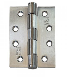 Lohala Hinge Stainless Steel 304 ,Heavy Duty 100mm x 100mm x 3.0mm & 100mm x 75mm x 3.0mm ,8mm Pin 3.5mm Clearance Fixed Button Pin Satin