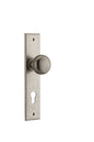 Iver Cambridge Door Knob Chamfered  Concealed Fix Pair Passage Kit, Privacy Kit , Entrance Kit with High Security Lock -Distressed Nickel