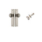 Iver Cambridge Door Knob Chamfered  Concealed Fix Pair Passage Kit, Privacy Kit , Entrance Kit with High Security Lock -Distressed Nickel