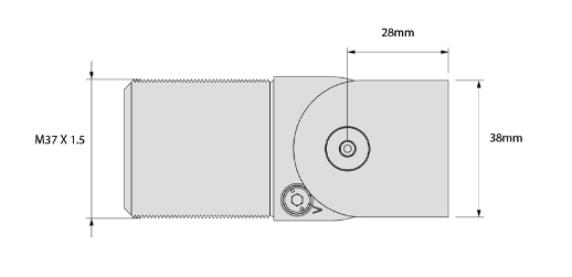 D&D Technologies DD TECH SURECLOSE CENTRE ALUM-METRIC MNT HINGE CLOSER SCREW-ON 57