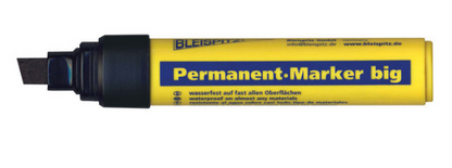 Trucut Heavy Duty Bleispitz Permanent Marker Jumbo 4.0-12.0mm - Red ,Blue ,Black & Green - Pack of 5