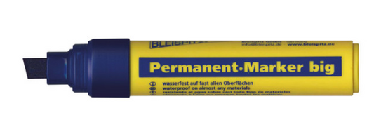 Trucut Heavy Duty Bleispitz Permanent Marker Jumbo 4.0-12.0mm - Red ,Blue ,Black & Green - Pack of 5