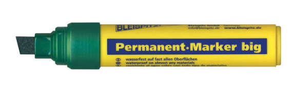 Trucut Heavy Duty Bleispitz Permanent Marker Jumbo 4.0-12.0mm - Red ,Blue ,Black & Green - Pack of 5