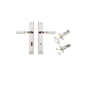 Iver Sarlat  Door Lever Rectangular Latch Pair, Passage Kit, Privacy Kit , Entrance Kit with High Security Lock -Polished Nickel