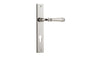 Iver Verona Door Lever Rectangular Latch Pair, Passage Kit, Privacy Kit , Entrance Kit with High Security Lock -Polished Nickel