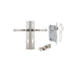 Iver Verona Door Lever Rectangular Latch Pair, Passage Kit, Privacy Kit , Entrance Kit with High Security Lock -Polished Nickel