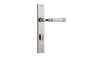 Iver Verona Door Lever Rectangular Latch Pair, Passage Kit, Privacy Kit , Entrance Kit with High Security Lock -Polished Nickel